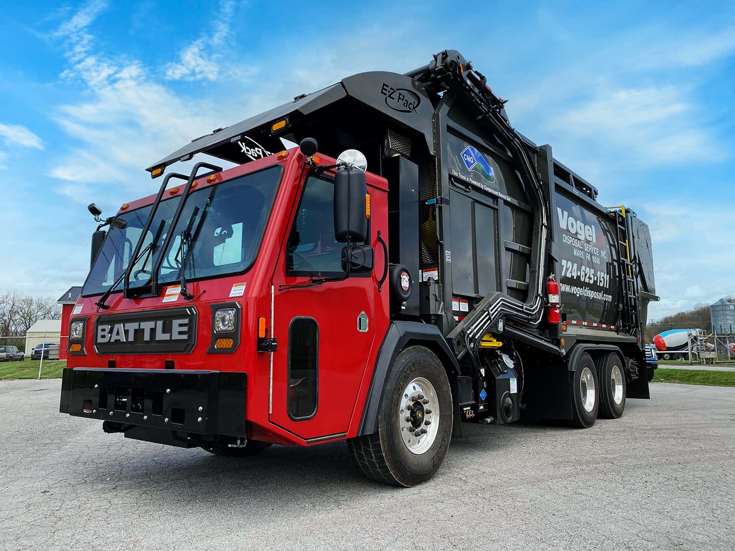 Red Battle Motor Truck